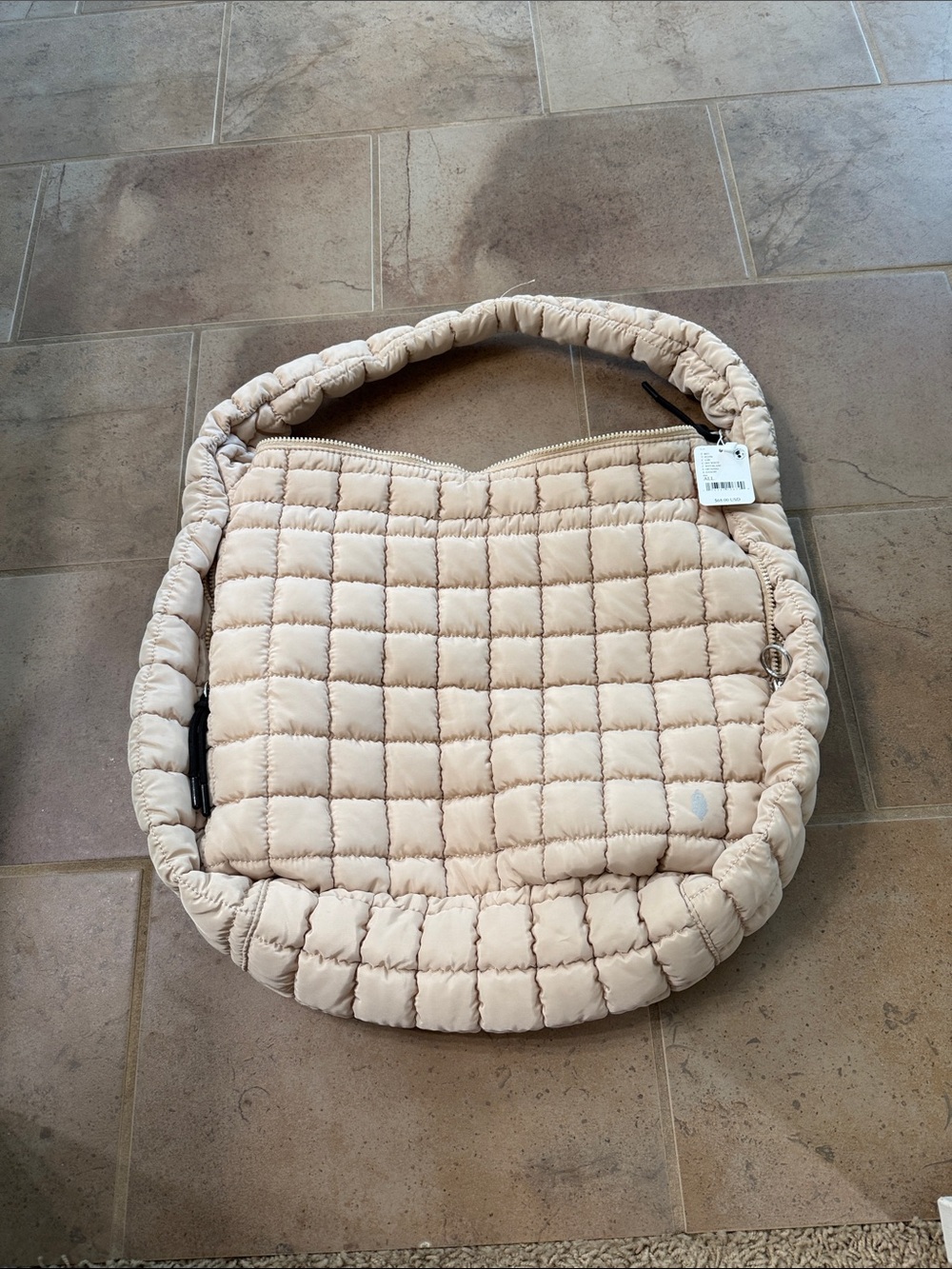 free people quilted carryall NWT
